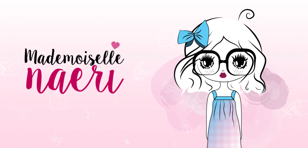 Ancien visuel du compte avec l'image de profil et le filigrane "Mademoiselle Naeri"